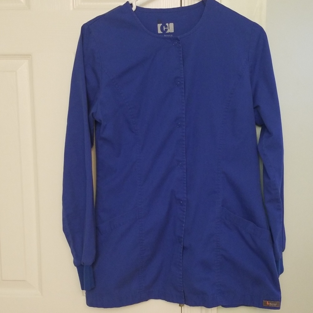 ICU by Barco royal blue scrub jacket in xs
